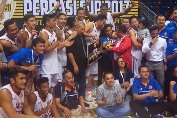 Pelita Jaya Jakarta berhasil menjadi juara Perbasi Cup 2017 setelah mengalahkan Satria Muda Pertamina Jakarta pada laga final di Britama Arena, Jakarta, Jumat (10/11/2017).