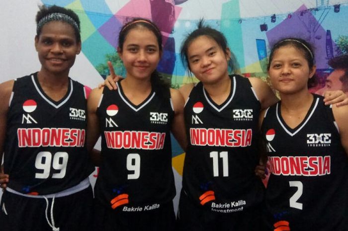Tim basket 3x3 putri Indonesia berhasil menjadi juara pada test event bertajuk Asia Challenge 2017 di Center Court, GBK, Senayan, Jakarta, Sabtu (2/12/2017).