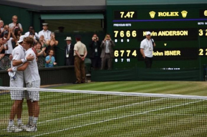 Pertandingan semifinal Wimbledon 2018 antara John Isner dan Kevin Anderson jadi laga terlama kedua sepanjang sejarah turnamen tenis tersebut.