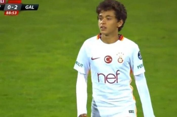 Mustafa Kapi saat tampil memperkuat Galatasaray dalam laga uji coba kontra Levski Sofia, 8 Oktober 2016.