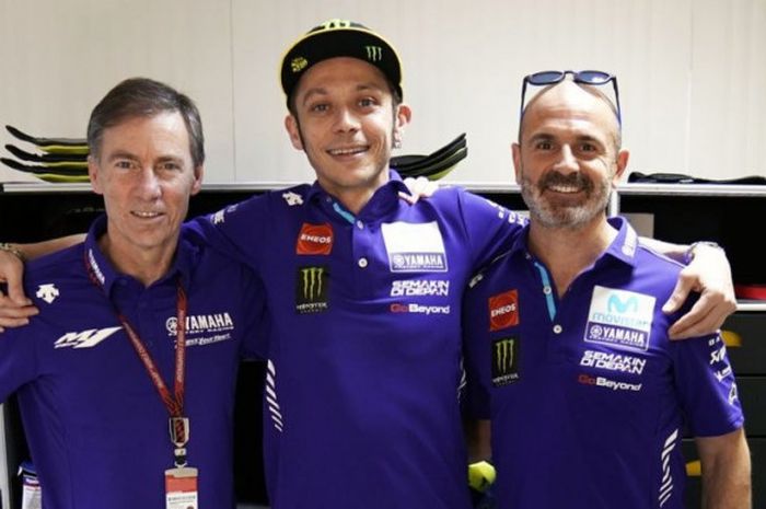   Lin Jarvis, Valentino Rossi, dan Massimo Meregalli.  