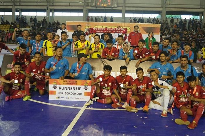 Tim Futsal Provinsi Sulawesi Selatan (Sulsel) harus puas finis di peringkat kedua usai dikalahkan Tim Futsal Provinsi Jawa Barat (Jabar) dalam babak final FFI Futsal Championship 2017 di GOR Jatinangor, Sumedang, Jawa Barat, Minggu (17/9/2017).
