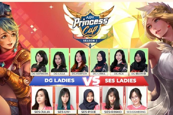 Grand Final AOV Princess Cup menjadi salah satu rangkaian acara pada Grand Final ANC Season 2 yang berlangsung di Sabuga ITB, Bandung, Sabtu (10/11/2018), pukul 10.00 WIB.