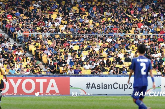 Timnas U-16 Malaysia Vs Thailand di laga kedua Grup A Piala Asia U-16 2018 di Stadion Bukit Jalil pada Minggu (23/9/2018).