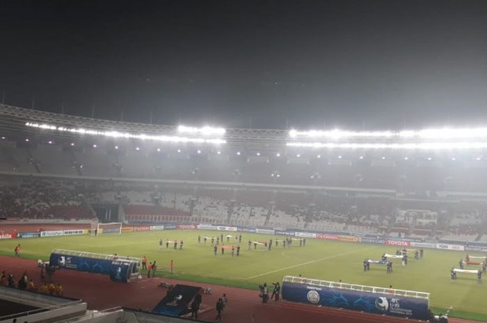 Opening ceremony Piala Asia U-19 2018 di Stadion Utama Gelora Bung Karno, Jakarta, Kamis (18/10/2018