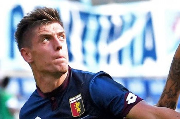 Striker Genoa, Krzysztof Piatek, sudah mencetak 6 gol di Liga Italia 2018-2019.