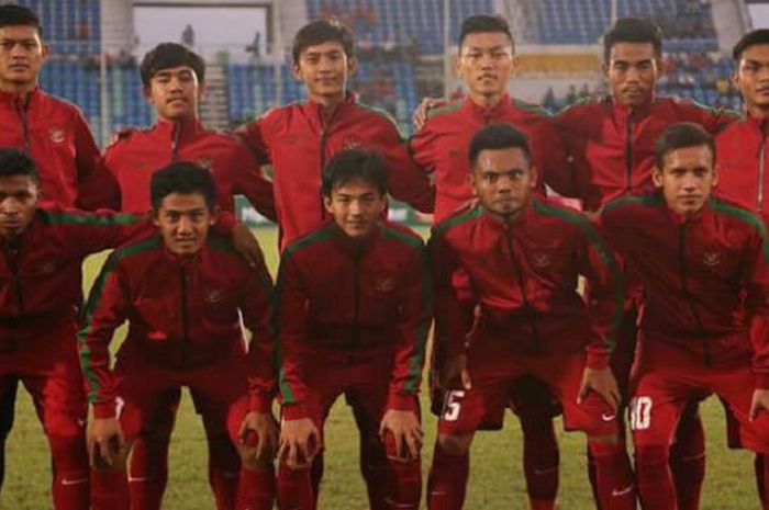 Skuat Timnas U-19 Indonesia jelang menghadapi Myanmar. Live Streaming Indonesia vs Filipina di Piala AFF U-18