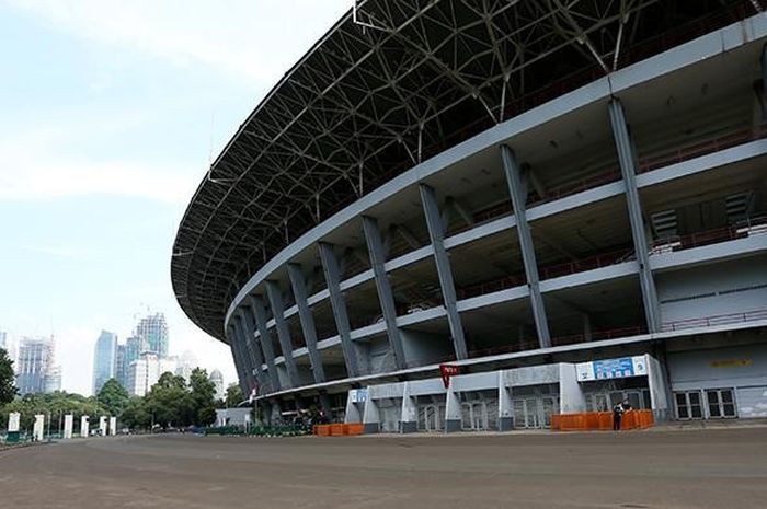 Kawasan Stadion Utama Gelora Bung Karno, Senayan, Jakarta, Rabu (24/8/2016). Menjelang kegiatan Asia