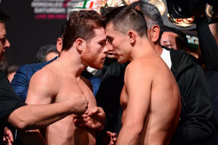 Pertarungan antara Saul Alvarez dan Gennady Golovkin yang berlangsung di T-Mobile Arena, Las Vegas, 