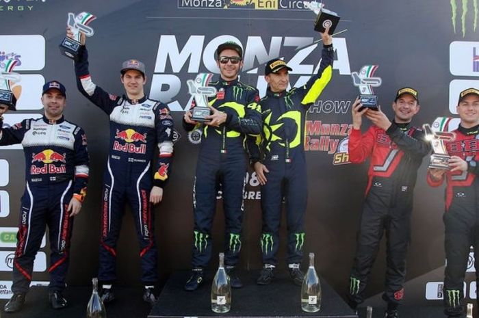 Valentino Rossi berhasil menjadi juara Monza Rally Show 2018.