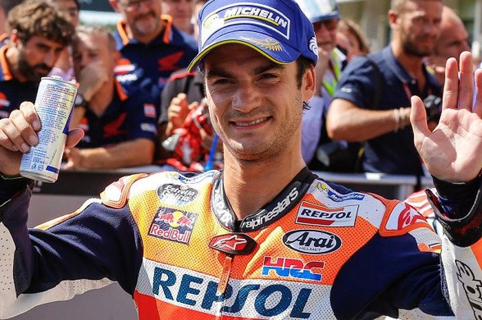 Dani Pedrosa usai babak kualifikasi GP Rep. Ceska, Sabtu (5/8/2017).