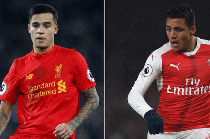 Philippe Coutinho dan Alexis Sanchez. 