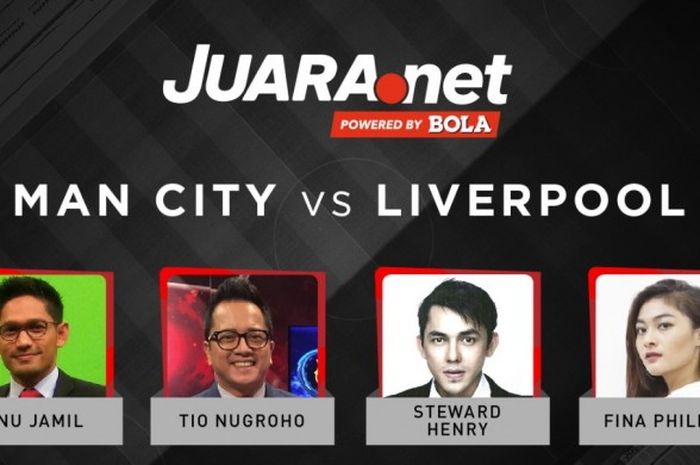 Duel prediksi skor laga Manchester City vs Liverpool oleh para presenter sepak bola.