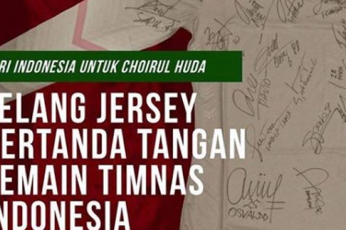 Jersey Kiper Timnas Indonesia yang di Lelang 