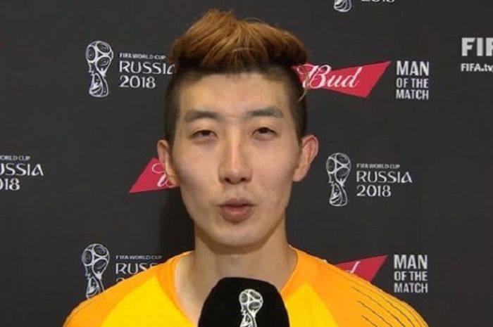  Kiper timnas Korea Selatan, Jo Hyun-woo. 