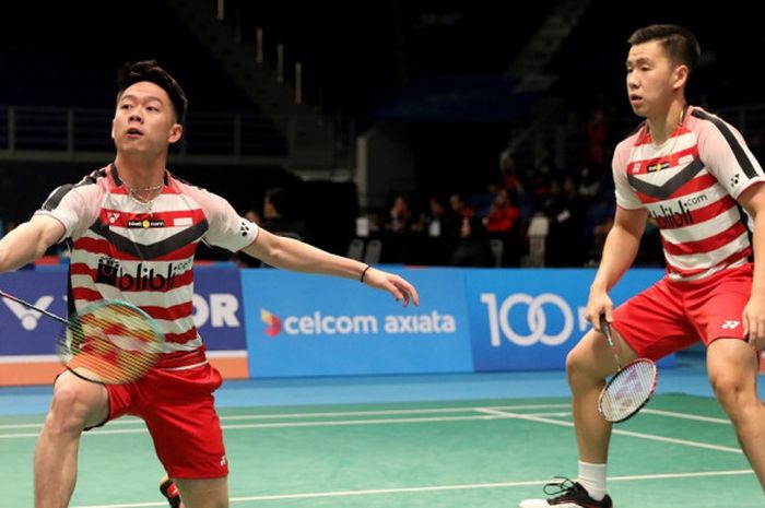 Marcus Fernaldi Gideon dan Kevin Sanjaya Sukamuljo