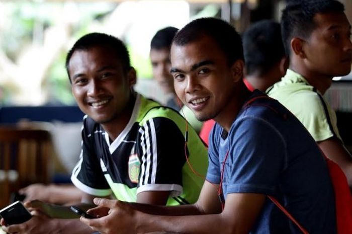 Bek Kiri Bhayangkara FC, M Fatchurahman (kanan) 