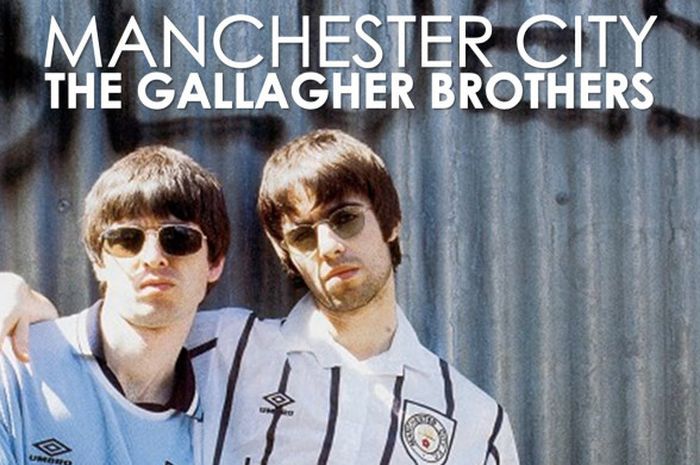 Mantan pentolan band Oasis, Noel dan Liam Gallagher, meski keduanya kerap bertengkar tetapi kecintaannya terhadap Manchester City tak terbantahkan.