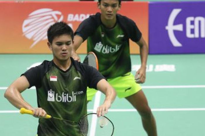 Adnan Maulana/Muhammad Shohibul Fikri sukses menjadi penyelamat Indonesia di babak final Asia Junior Championships 2017