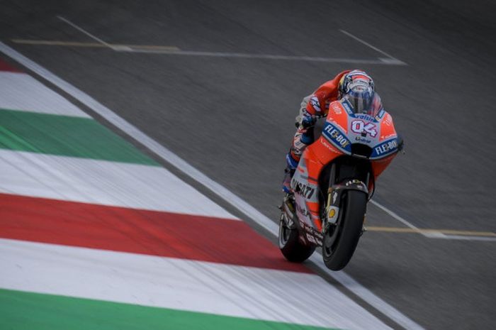 Andrea Dovizioso berhasil memecahkan rekor top speed Sirkuit Mugello saat FP2 MotoGP Italia, Jumat (1/6/2018).