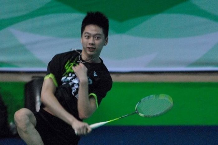 Pebulu tangkis ganda putra nasional yang mewakili Jatim, Kevin Sanjaya Sukamuljo.