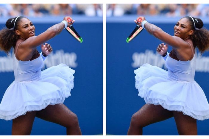 Penampilan Serena Williams di semifinal US Open 2018, Kamis (6/9/2018)