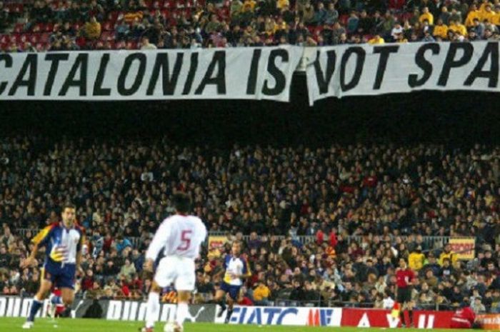 Salah satu pertandingan timnas Catalan.