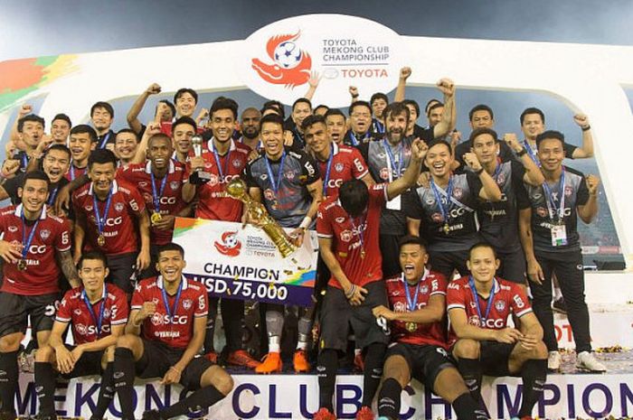 Muangthong United menjuarai Mekong Club Championship setelah mengalahkan Sanna Khanh Hoa dengan agregat 7-1, di Bangkok (6/1/2018).