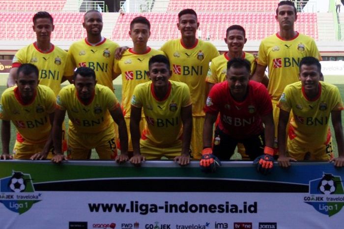 Susunan starter Bhayangkara untuk melawan Perseru Serui pada partai Liga 1 di Stadion Patriot, Bekasi, Kamis (20/4/2017).