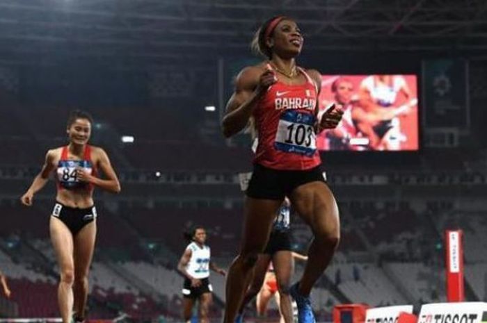 Oluwakemi Adekoya, pelari Bahrain yang meraih medali emas di Asian Games 2018, tersandung kasus doping.