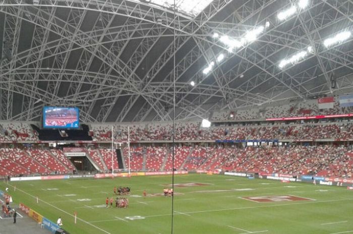  Bagian dalam Stadion Nasional Singapura. 
