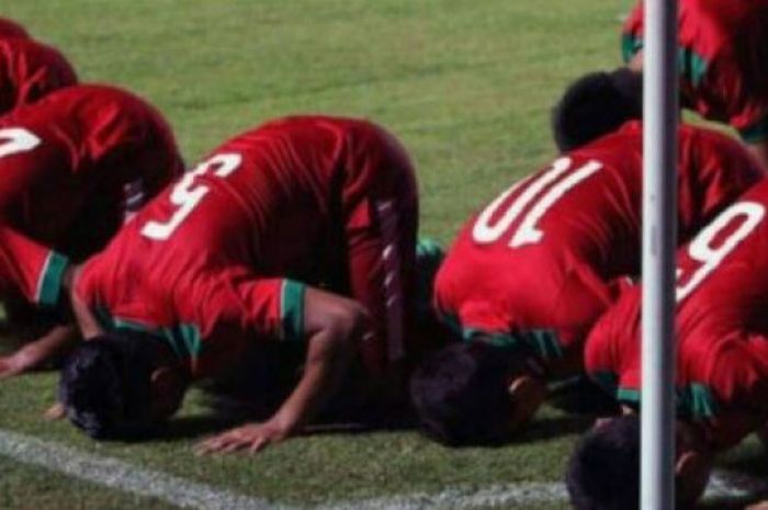 Selebrasi gol Egy Maulana ke gawang Myanmar