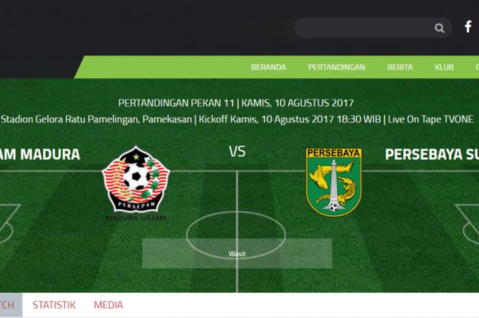 jadwal pertandingan persepam madura melawan persebaya di stadiongelora ratu pameling, pamekasan (10/9/2017)