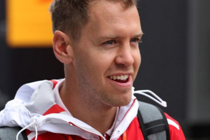 Sebastian Vettel di Sirkuit Hungaroring pada hari Selasa (25/7/2017).