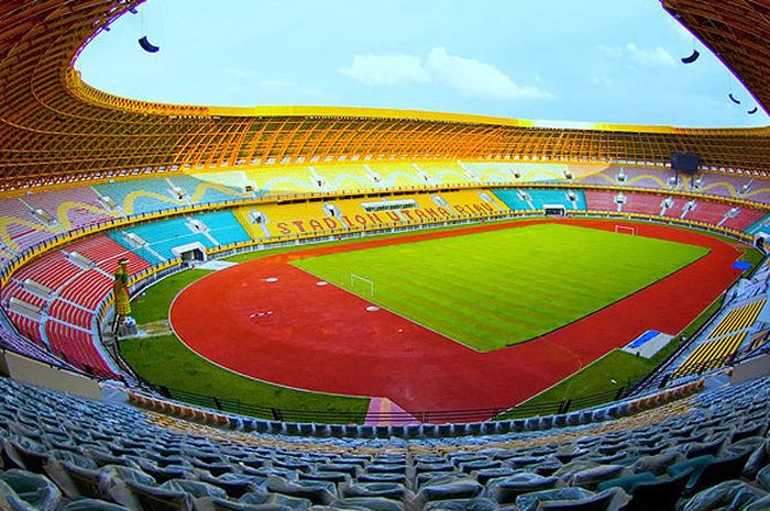 Stadion Utama Riau, salah satu stadion yang disiapkan PSPS Riau untuk menggelar babak 8 besar Liga 2 2017.