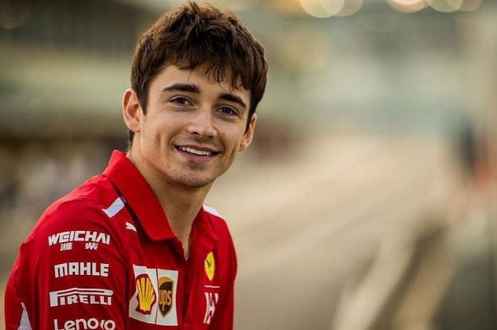 Charles Leclerc pembalap pendatang baru tim Ferrari yang didatangkan dari Sauber.