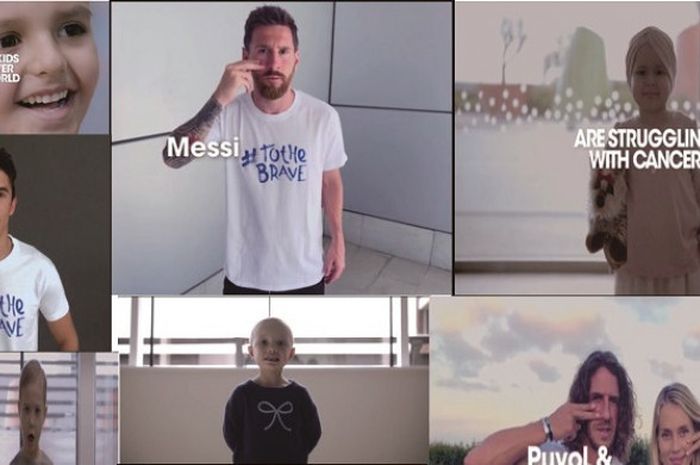 Lionel Messi Foundation membantu mengalang dana bagi anak-anak penderita kanker di Barcelona