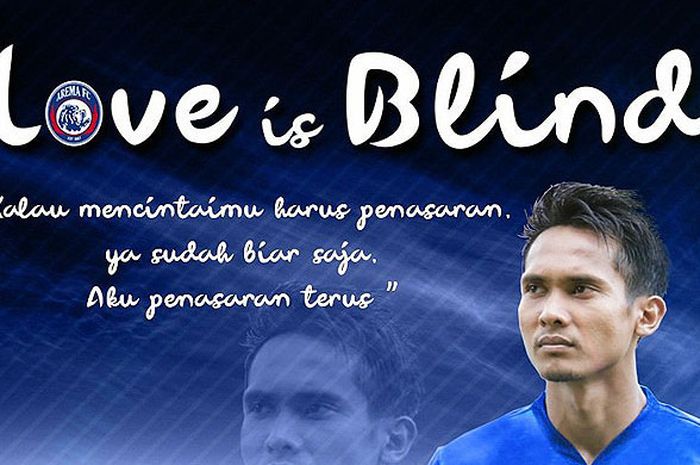 Promo program penjualan jersey baru Arema FC, ‘Love is Blind' di laman sosial media klub.