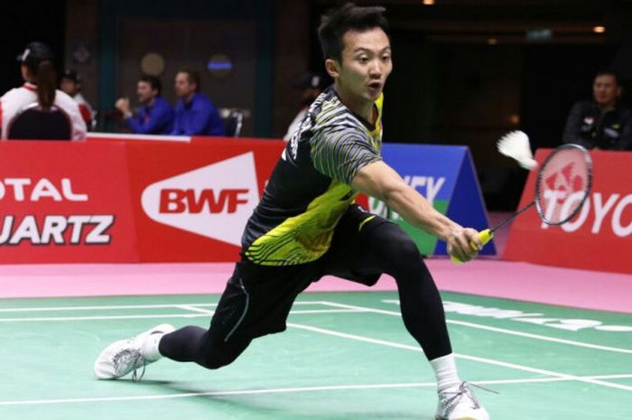 Pebulu tangkis tunggal putra Indonesia, Ihsan Maulana Mustofa, melaju ke babak keduaa China Masters 2019, Kamis (14/3/2019).