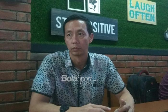 Ketua Umum Badan Olahraga Profesional Indonesia (BOPI), Richard Sambera, di Kantor Kemenpora, Senin (4/6/2018). 