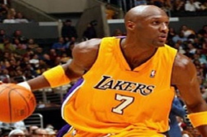 Lamar Odom ketika masih memperkuat Los Angeles Lakers di ajang NBA.