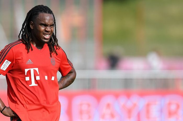 Gelandang Bayern Muenchen, Renato Sanches, menjalani sesi latihan di Munich, Jerman pada 4 Juli 2018.