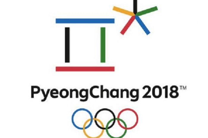 Logo Olimpiade Musim Dingin 2018. 