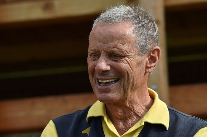 Presiden Maurizio Zamparini saat sesi latihan di pusat pelatihan di Bad Kleinkirchheim, Austria, 20 Juli 2016. 