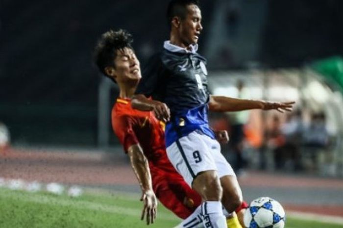 Timnas U-19 China melawan U-19 Kamboja di Grup G Kualifikasi Piala Asia U-19 2018