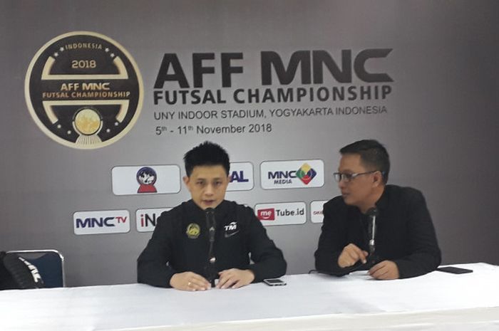 Pelatih timnas futsal Malaysia, Chiew Chun Yong.