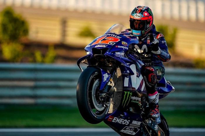 Maverick Vinales sukses menjadi pebalap tercepat di tes IRTA hari kedua, Rabu (21/11/2018).