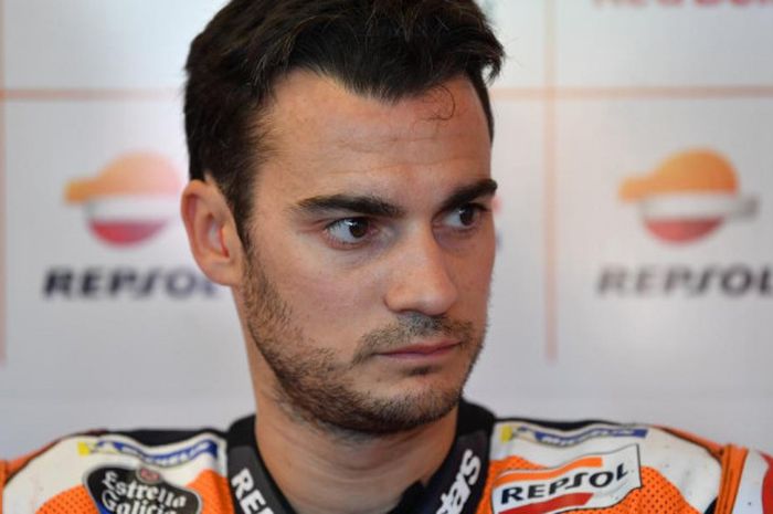 Pebalap Repsol Honda, Dani Pedrosa, saat menjalani seri balap MotoGP Spanyol di Sirkuit Jerez, Spanyol.