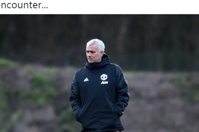 Pelatih Manchester United, Jose Mourinho.