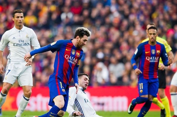 Laga Barcelona versus Real Madrid di Camp Nou pada 3 Desember 2016